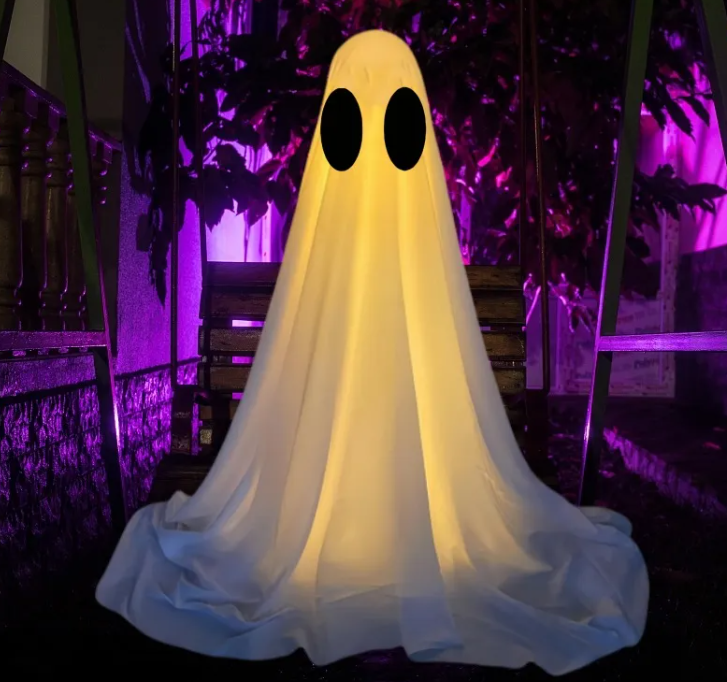 Weighted cloth hanging ghost figure — product photo 6