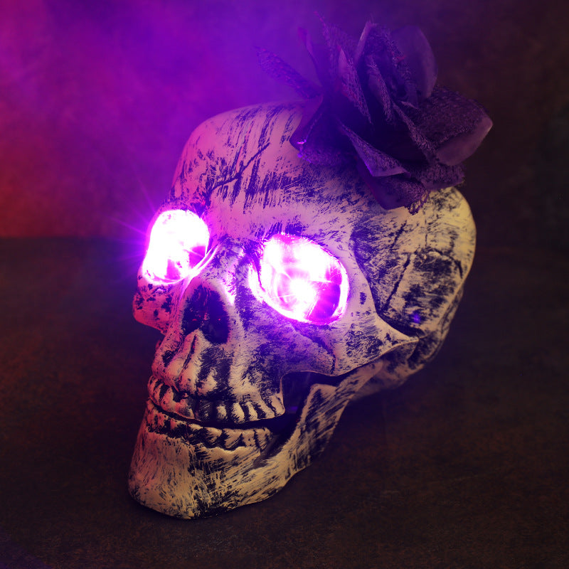 Skeleton and skull décor set piece with glow finish — product photo 20