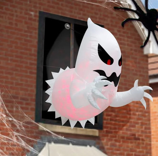 Illuminated self-inflating ghost decoration — product photo 4