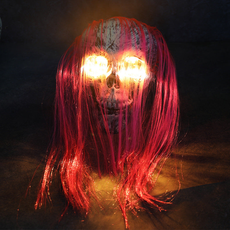 Skeleton and skull décor set piece with glow finish — product photo 18