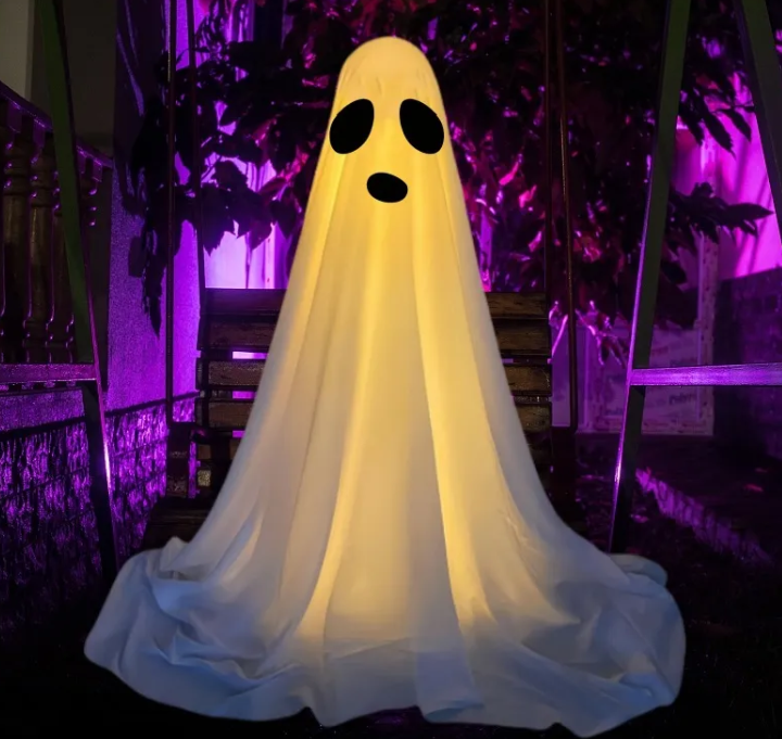 Weighted cloth hanging ghost figure — product photo 2