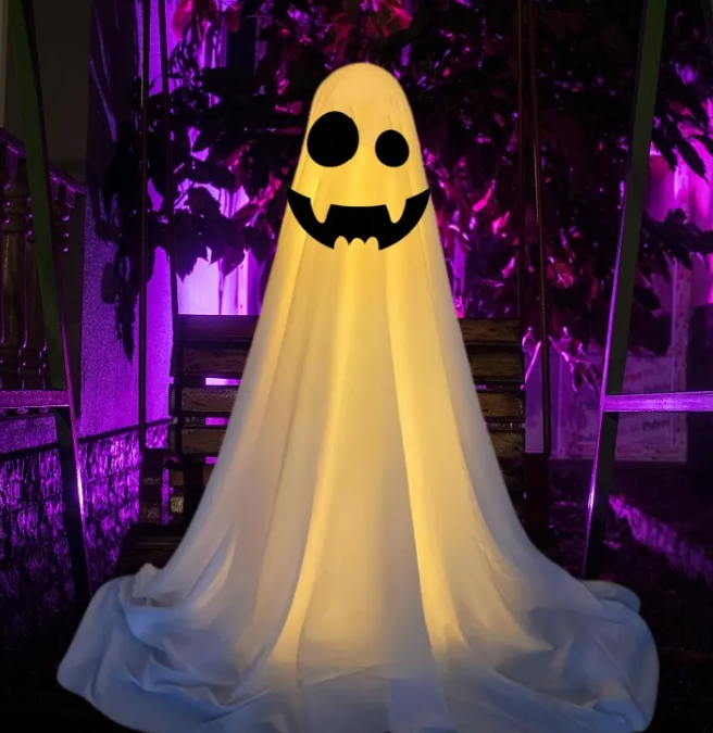 Weighted cloth hanging ghost figure — product photo 11