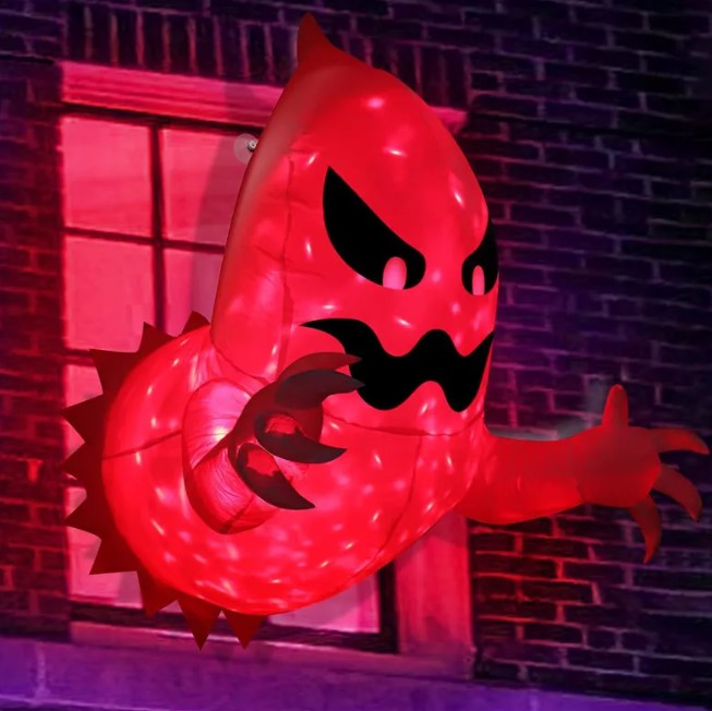 Illuminated self-inflating ghost decoration — product photo 5