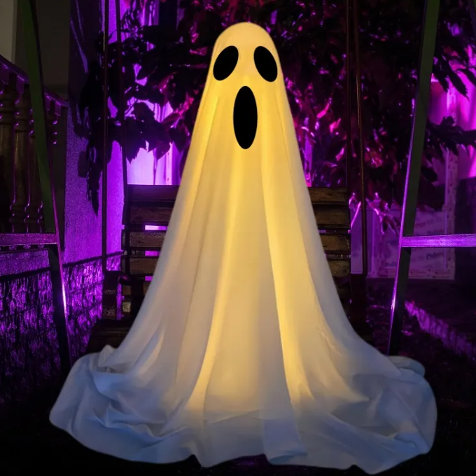 Weighted cloth hanging ghost figure — product photo 5