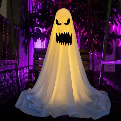 Weighted cloth hanging ghost figure — product photo 13