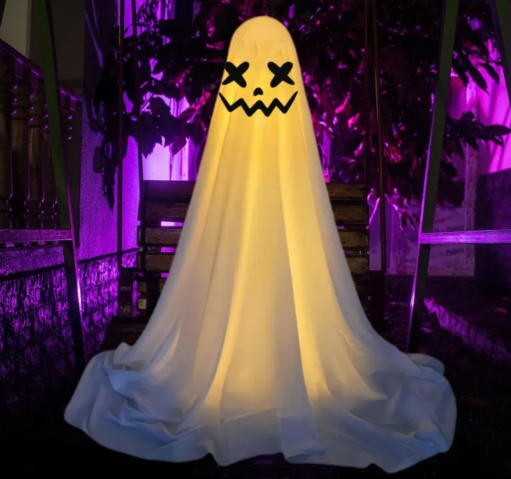 Weighted cloth hanging ghost figure — product photo 9