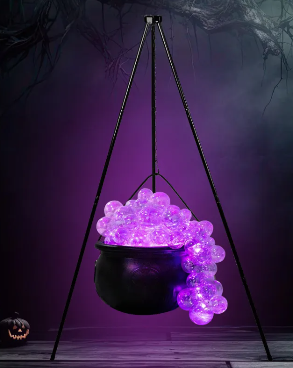 Bubbling Cauldron Prop with Fog Effect