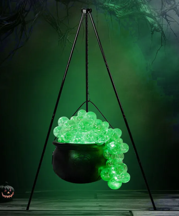 Bubbling Cauldron Prop with Fog Effect