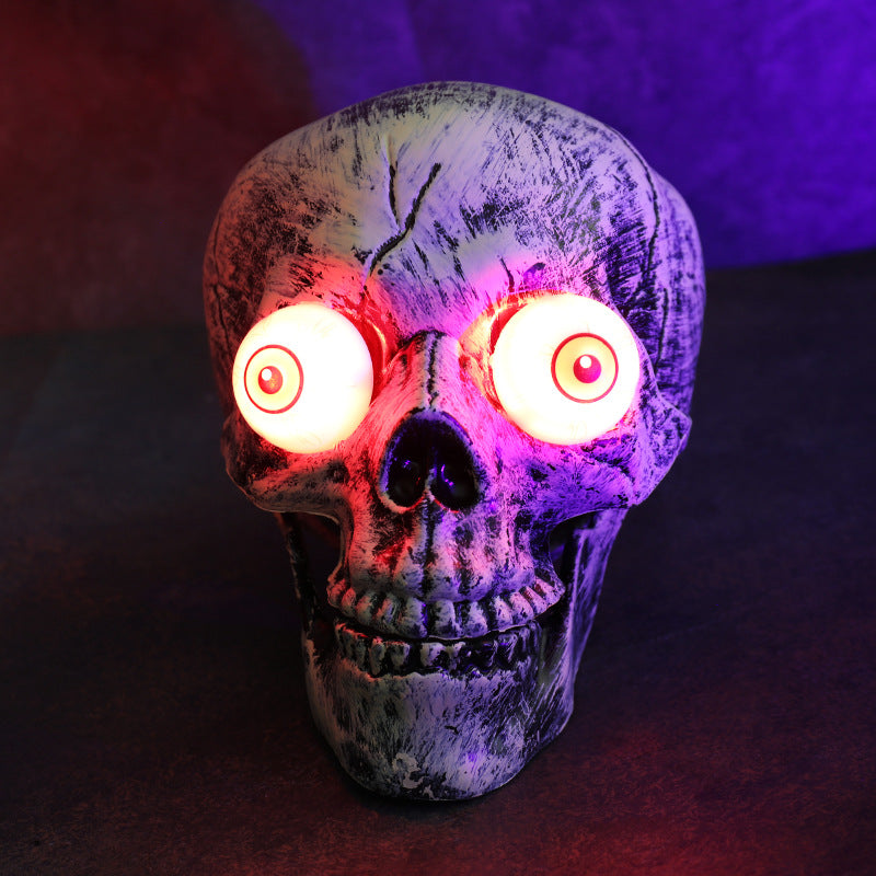 Skeleton and skull décor set piece with glow finish — product photo 19
