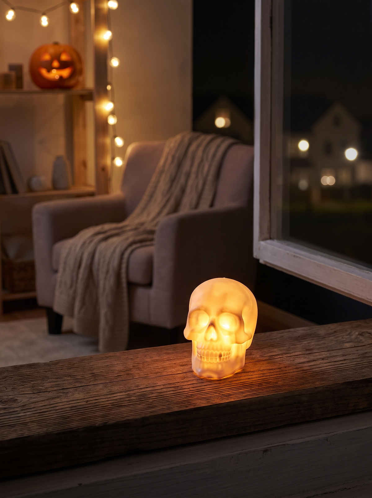 Skull LED Lantern Set lifestyle photo